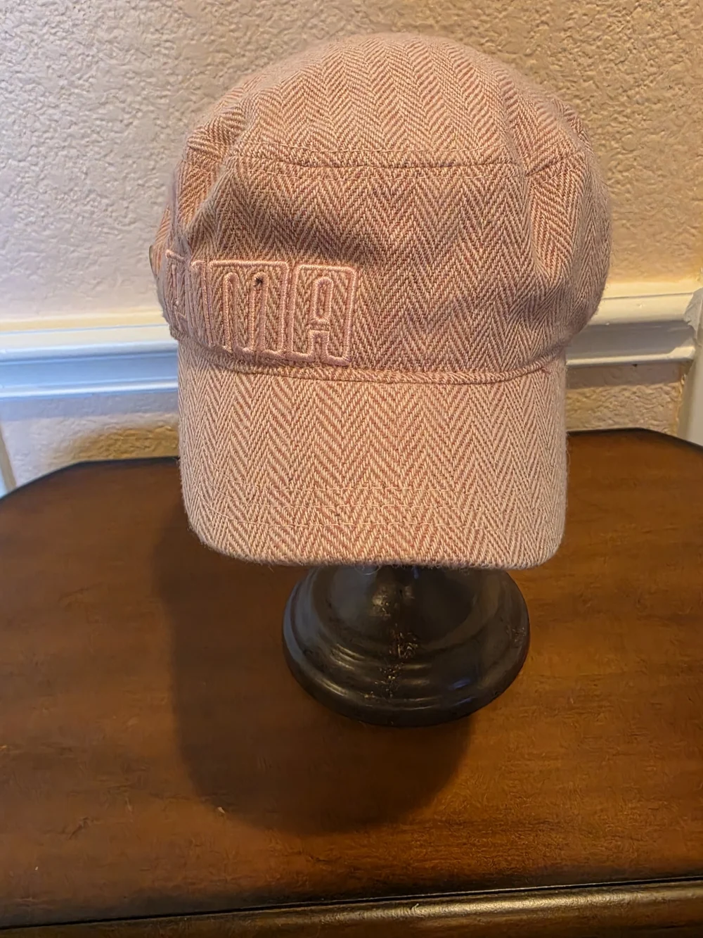 PUMA Pink Herringbone Newsboy Cap - Picture 2 of 6
